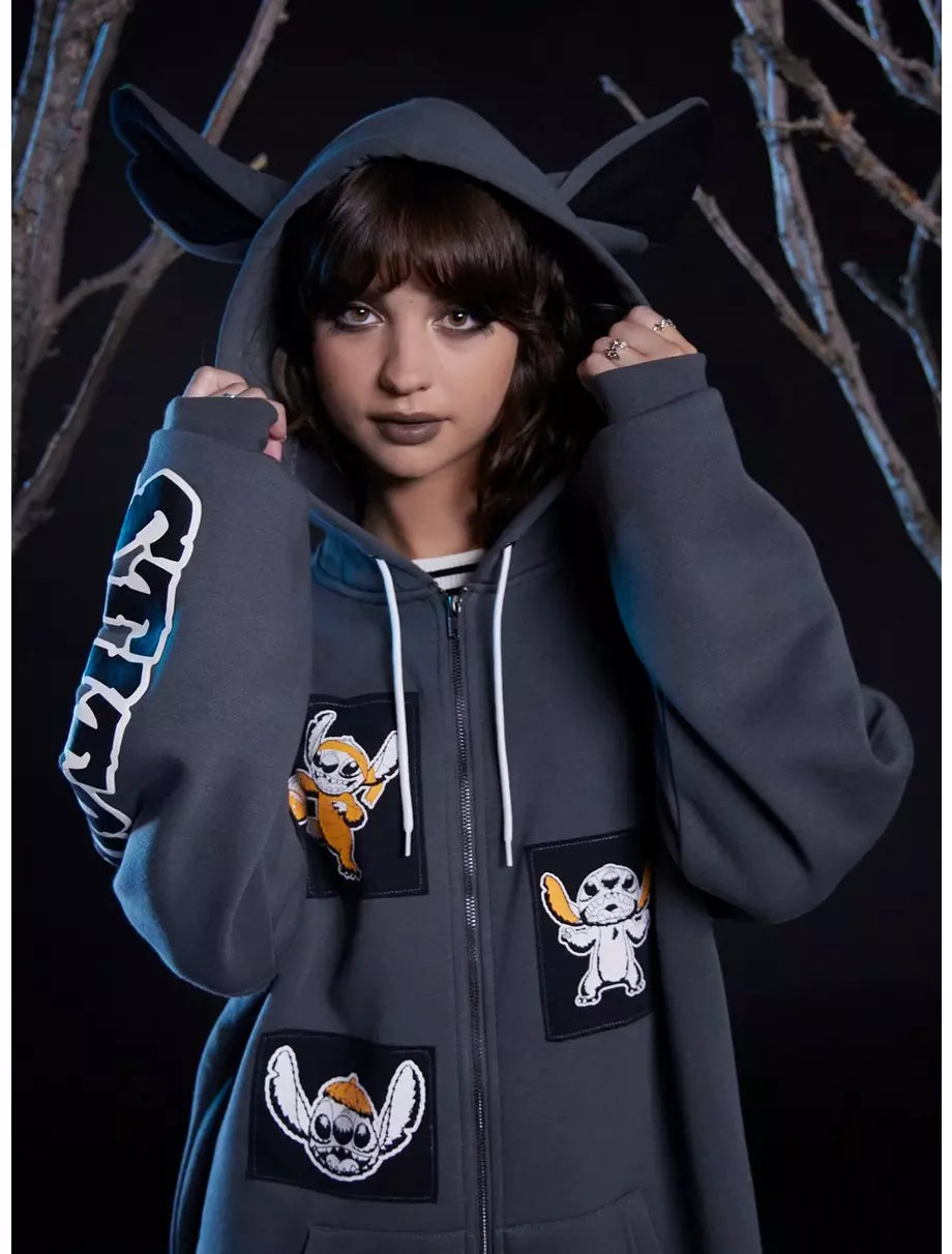 Oversized Hoodie Disney Halloween Stitch