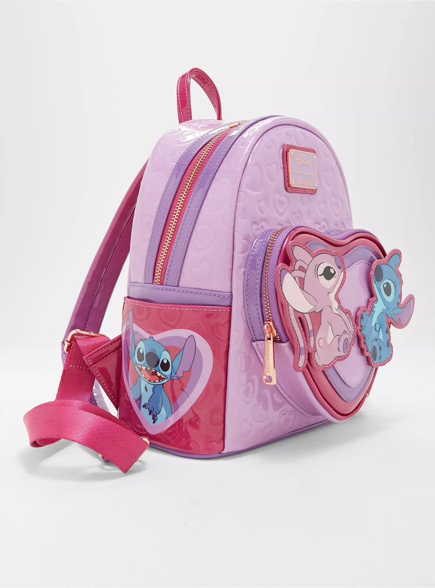 Mochila Disney Lilo & Stitch Angel & Stitch corazón