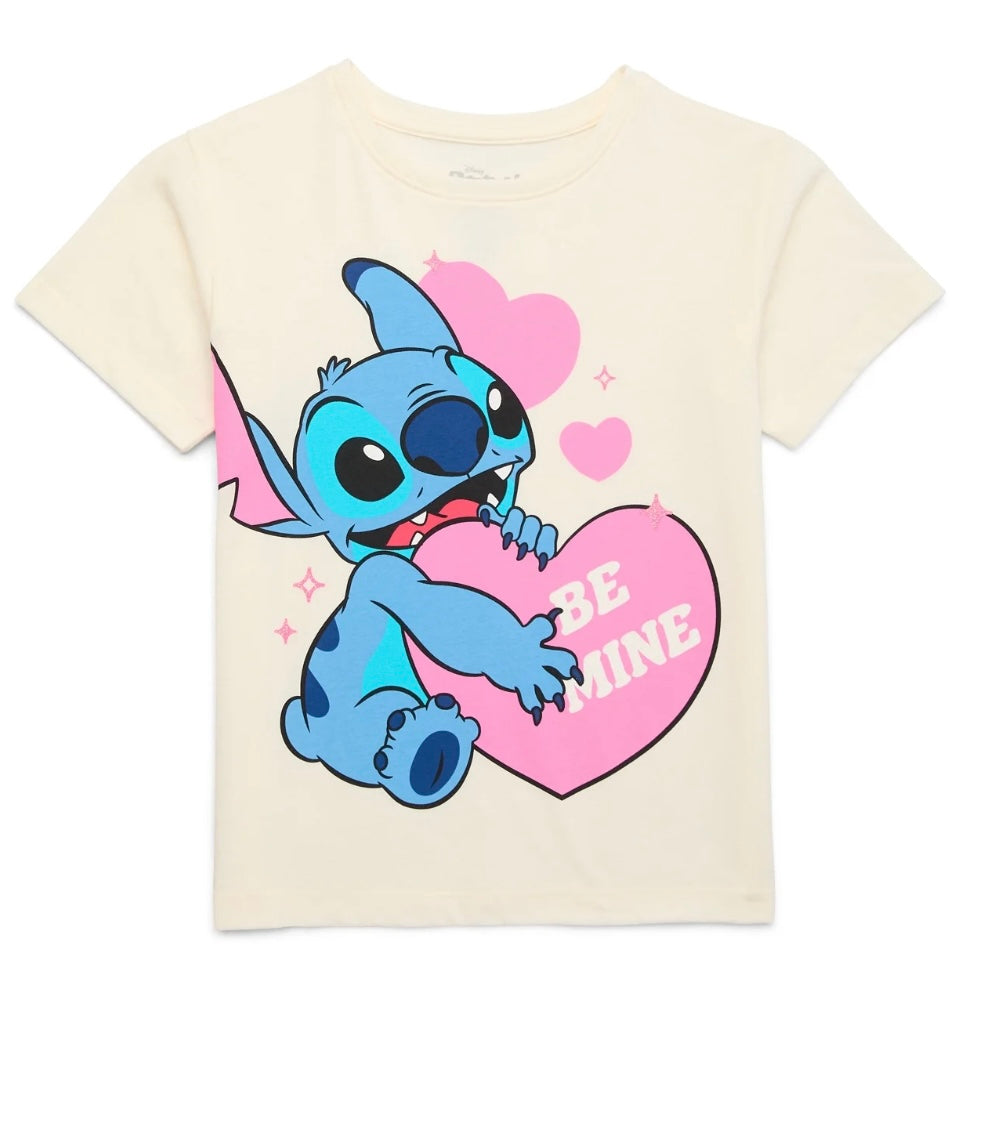 Playera Stitch Be Mine  San Valentín