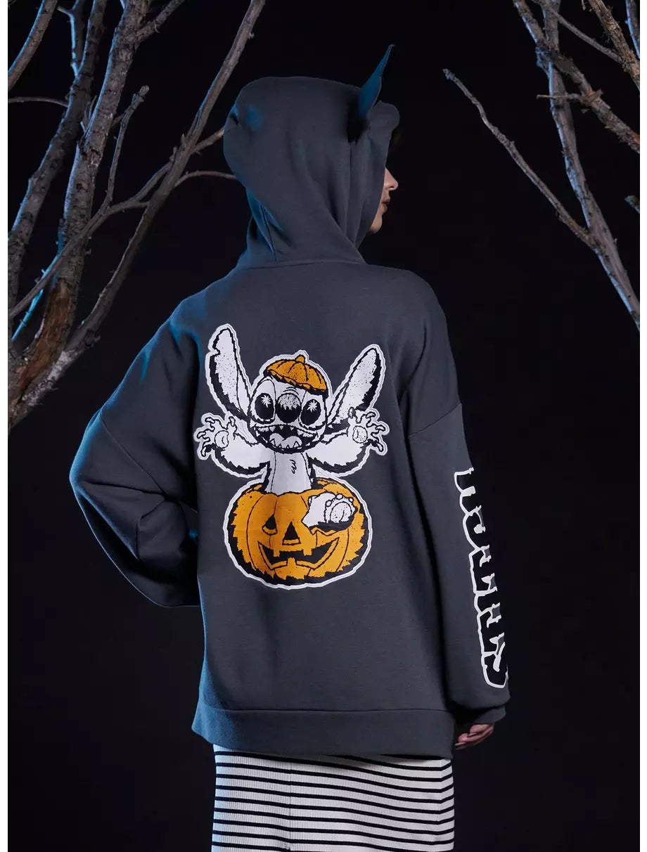 Oversized Hoodie Disney Halloween Stitch