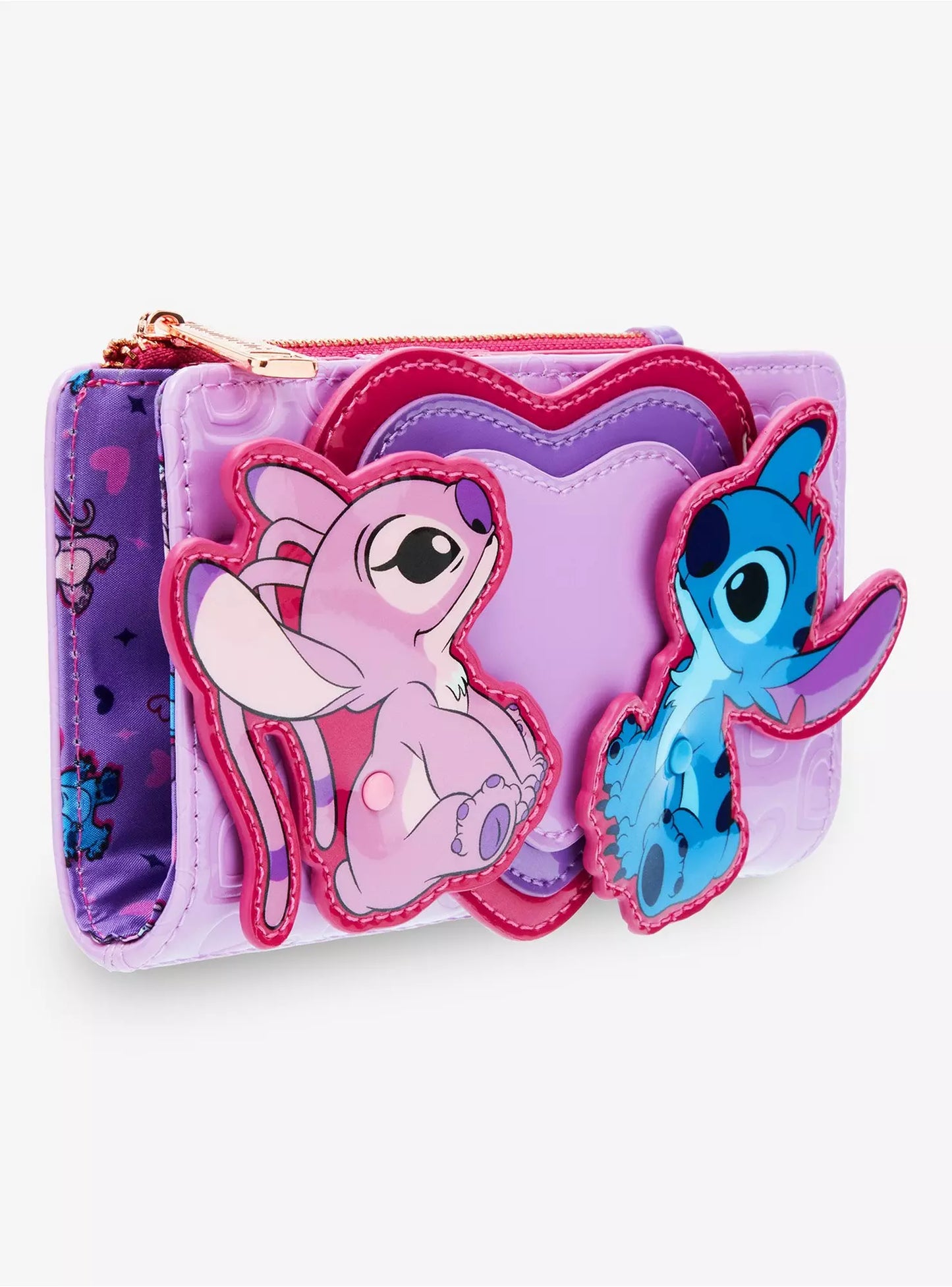 Cartera Disney Lilo & Stitch Angel & Stitch corazón