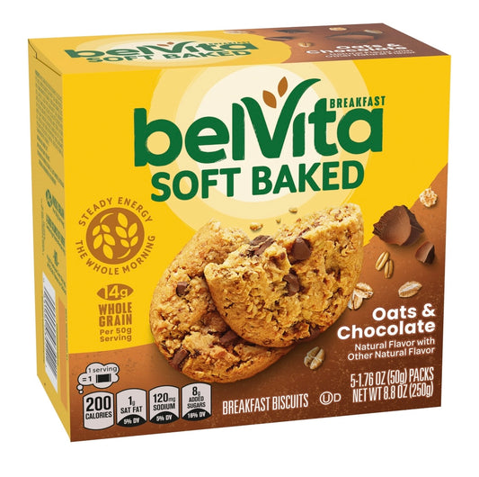 Galletas Belvita Soft Baked Oats & Chocolate Breakfast Biscuits