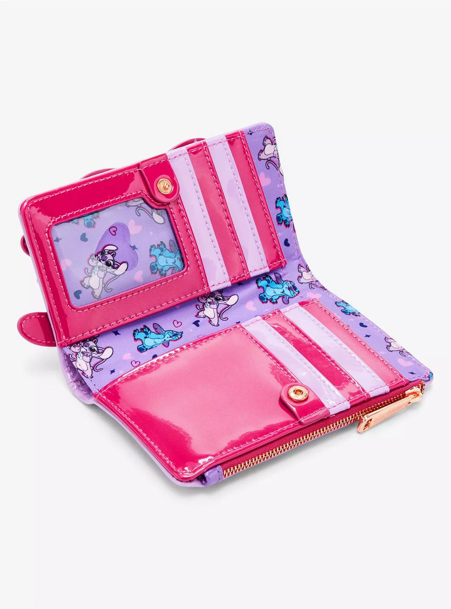 Cartera Disney Lilo & Stitch Angel & Stitch corazón